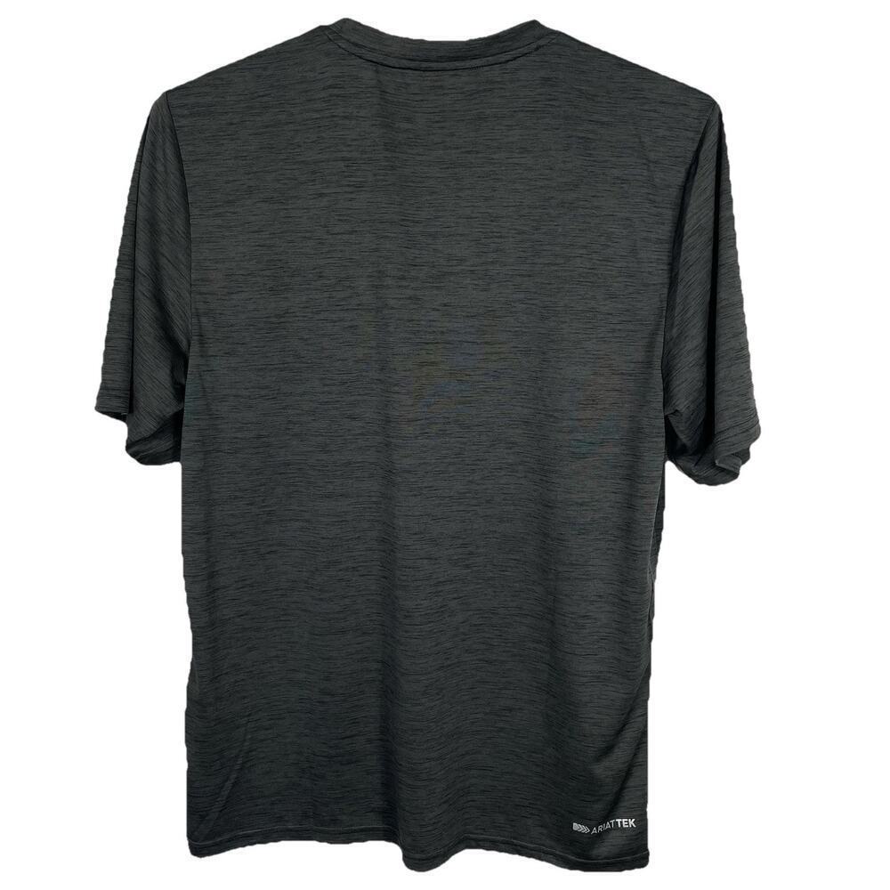 Ariat Tek T Shirt Men's Medium Gray Space Dye Short Sleeve Casual Outdoor Hiking - Picture 2 of 7